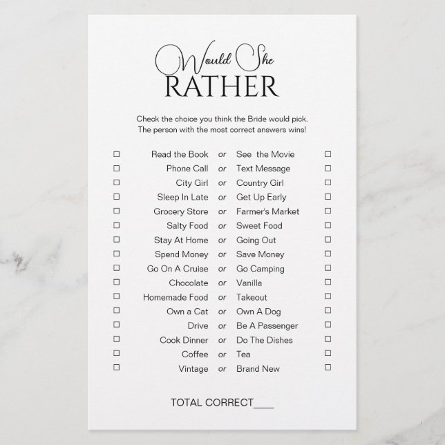 Enkel Elegant skulle hon hellre Möhippa spel (Framsida)