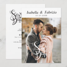 Enkel Elegant Spara datuminbjudan