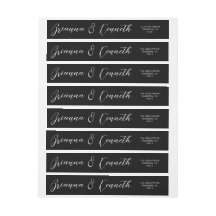 Enkel Elegant, svart Bröllop