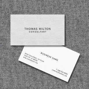 Enkel elegant texturkonsult visitkort