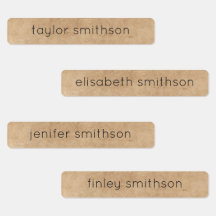 Enkel Elegant, tuppning, lägg till ditt namn Cloth