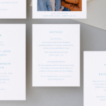 Enkel Elegant Typografi Bröllopsdetaljer