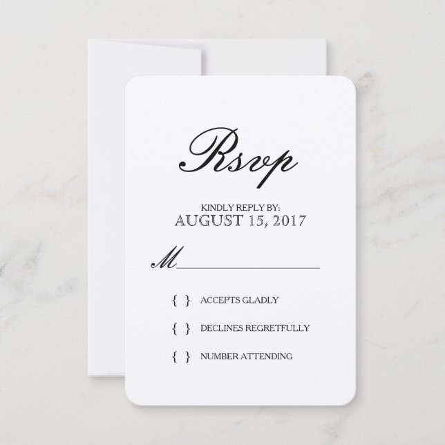 Enkel Elegant Typografi Kraft Papper OSA kort (Framsida)