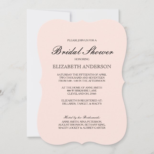Enkel elegant typografiinbjudningskort för inbjudningar (Framsida)