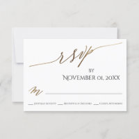 Enkel, Elegant, Utjämnad Guld-typografi, OSA kort