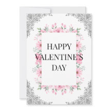 Enkel elegant valentin dagskort | Minimal