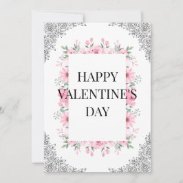 Enkel elegant valentin dagskort | Minimal  Kort