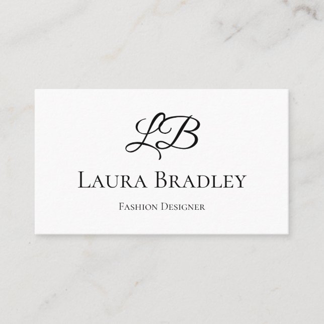 Enkel Elegant  Visitkort (Framsida)