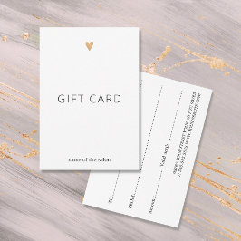 Enkel Elegant Vita Faux Guld Heart Beauty