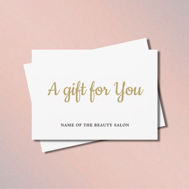 Enkel Elegant White Faux Guld Beauty (Skapare uppladdad)