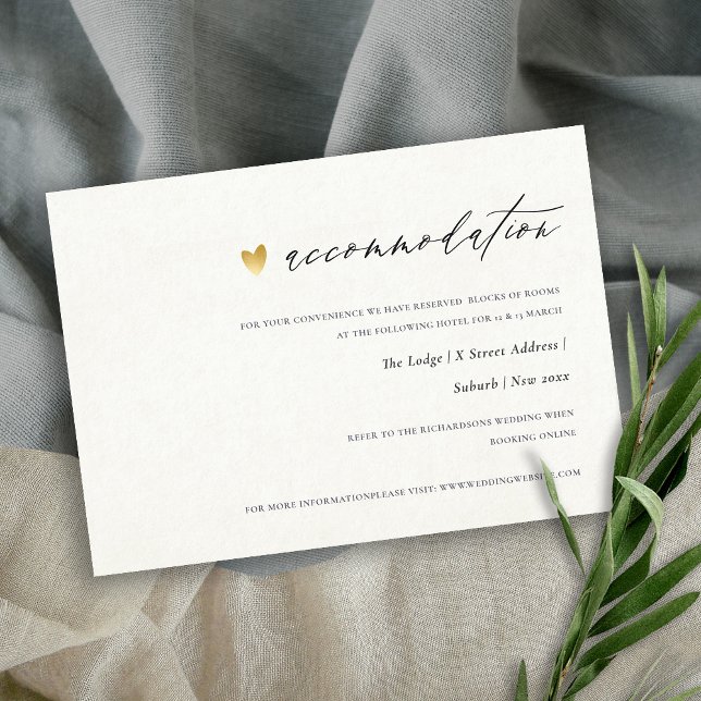 ENKEL ELEGANTA KRAFT GULD TYPOGRAFI BOENHET TILLÄGGSKORT (Skapare uppladdad)