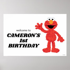 Enkel Elmo 1:a födelsedag Poster