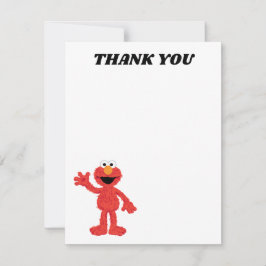 Enkel Elmo 1-årsdag Tack Kort