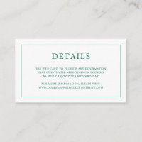 Enkel Emerald Grönt Monogram Elegant bröllop