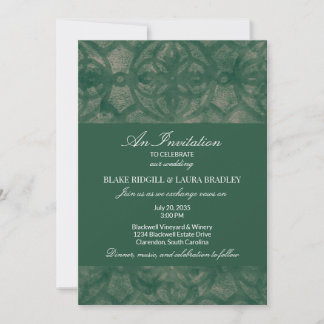 Enkel Emerald Lake Höst Muscadine Batik Anpassad Inbjudningar