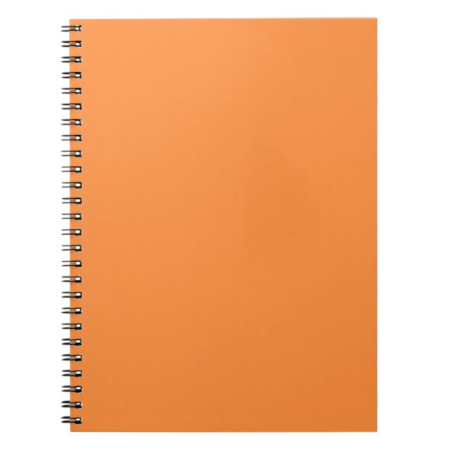 Enkel enfärgad enfärgad Orange i Färg Anteckningsbok (Framsidan)