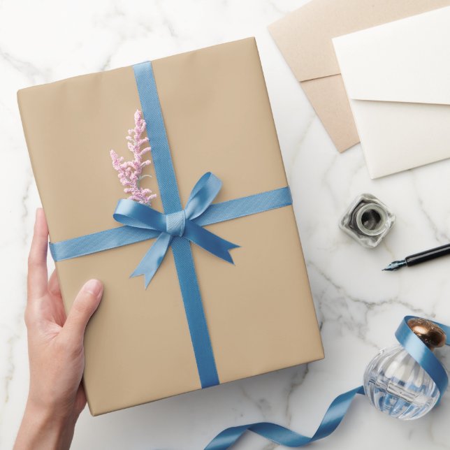 Enkel enfärgad tan nyans presentpapper (Gifting)