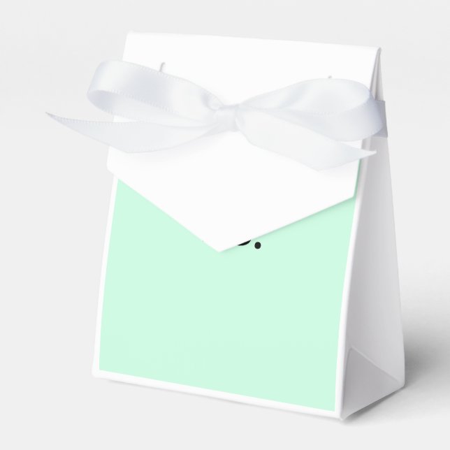 Enkel enfärgad text med namn monogram presentaskar (Framsidan Sidan)