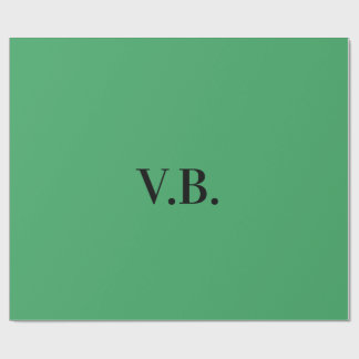 Enkel enfärgad text monogram presentpapper