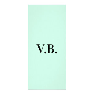 Enkel enfärgad text monogram reklamkort