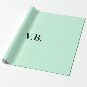 Enkel enfärgad tillägg namn text monogram presentpapper