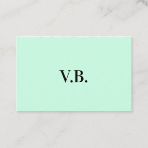 Enkel enfärgad tillägg namn text monogram rabattkort
