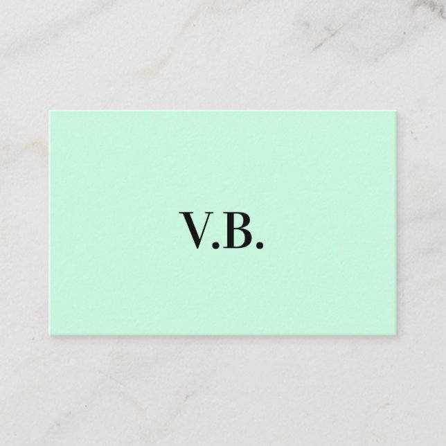 Enkel enfärgad tillägg namn text monogram rabattkort (Framsida)