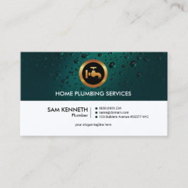 Enkel, enkel Professionell för återfall med Vatten Visitkort