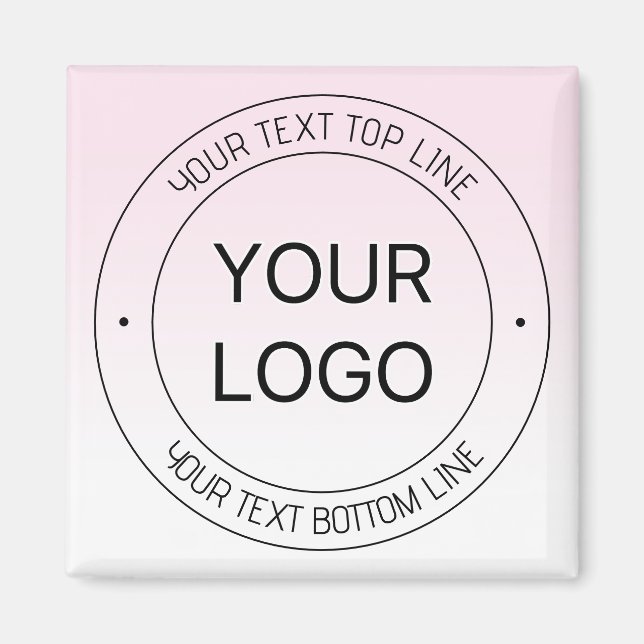 Enkel ersättning av Logotyp och redigerbar Rosa av Magnet (Framsidan)