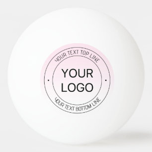 Enkel ersättning av Logotyp och redigerbar Rosa av Pingisboll