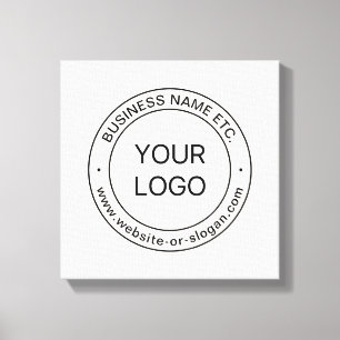 Enkel ersättning av Logotyp och redigerbar text    Canvastryck