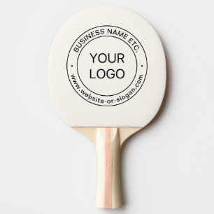 Enkel ersättning av Logotyp och redigerbar text Pingisracket