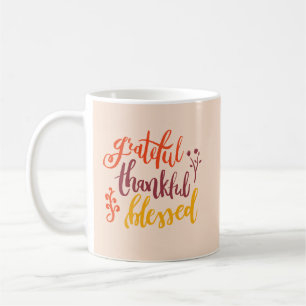 Enkel, estetisk, vacker, tacksam varm persika kaffemugg
