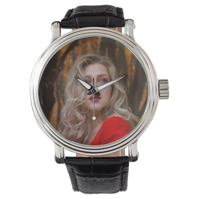 Enkel Ett Foto Armbandsur (Framsida)