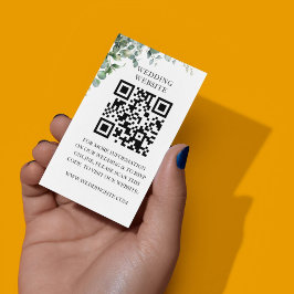 Enkel Eucalyptus Greenery-Bröllopsfest Tilläggskort