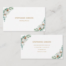 Enkel eukalyptus Greenery Visitkort