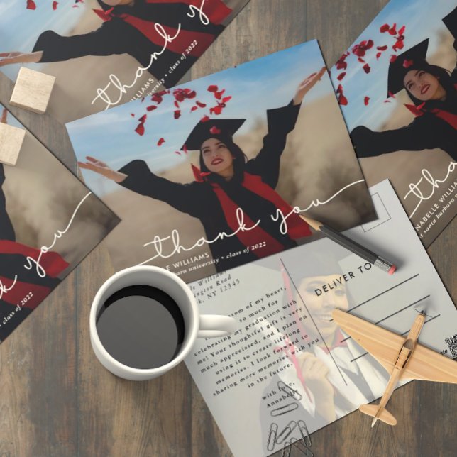 Enkel examensfoto tack vykort (Skapare uppladdad)