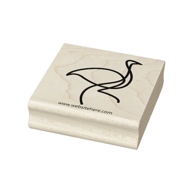 Enkel Fågelkonst Flamingo Stämpel (Stämpel)
