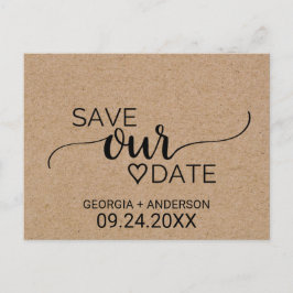 Enkel Falsk Kraft Kalligrafi Spara Vår Dejting Meddelande Vykort