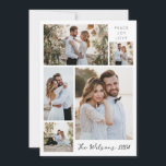 Enkel familj 5 Foto Collage Nygifta hälsningar Julkort<br><div class="desc">Fira värmen av säsongen med vår "Glada Minnen" Enkel familj 5 Foto Collage Julhälsning Semesterkort. Detta vackert tillverkade kort är det perfekta sättet att dela din festliga anda och skapa varaktiga minnen med dina nära och kära.</div>
