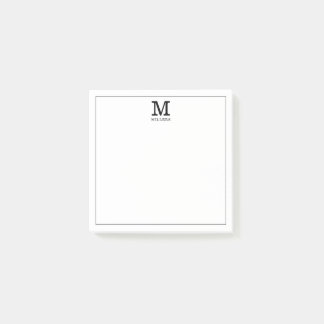 Enkel familj i Namn, svart och vit Post-it Block