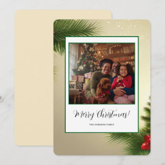Enkel familj jul God Jul Högtider Julkort
