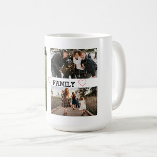 Enkel familjs trefoto kaffemugg