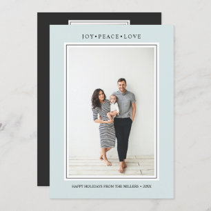 Enkel Färg   Elegant SAGE Lodrät Multi Photo Inbjudningar