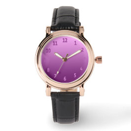 Enkel färgad Rosa för övertoning Armbandsur