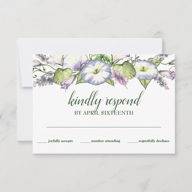 Enkel färgad vattenfärgsfixering på morgonen OSA kort (Framsida)