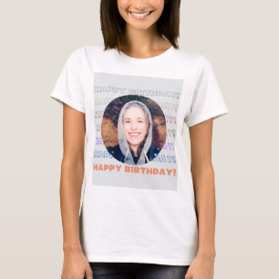 Enkel färgfull Anpassningsbar i Grattis på födelse T Shirt
