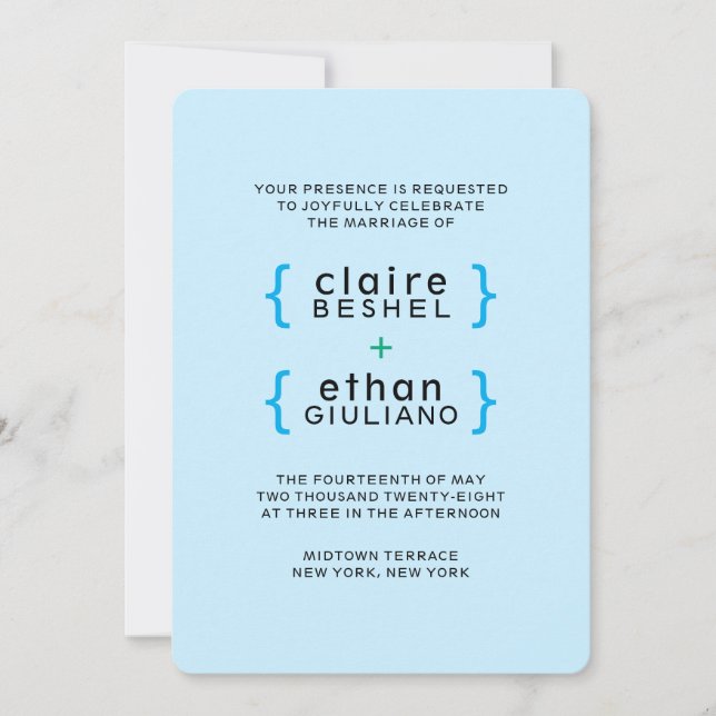 Enkel Färgglad Inbjudan (Framsida)