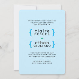 Enkel Färgglad Inbjudan