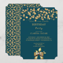 Enkel färglös Födelsedagsfest av guld